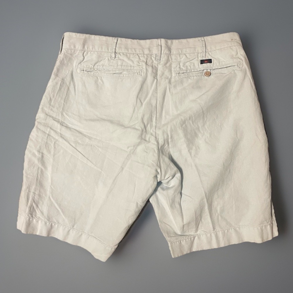 Faherty Men's‎ Light Blue Chino Mixed Linen Shorts -32